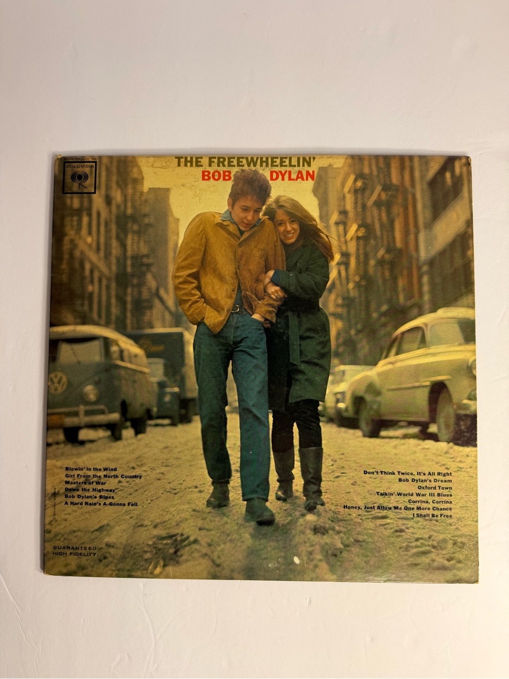The Freewheelin' Bob Dylan Vinyl Album First Pressing